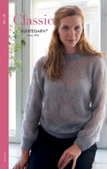 Opskrift på feminin sweater i mohairgarn | Køb