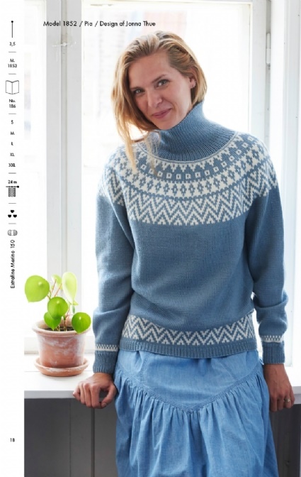 Sweater med mønster fra Hjertegarn model 1852